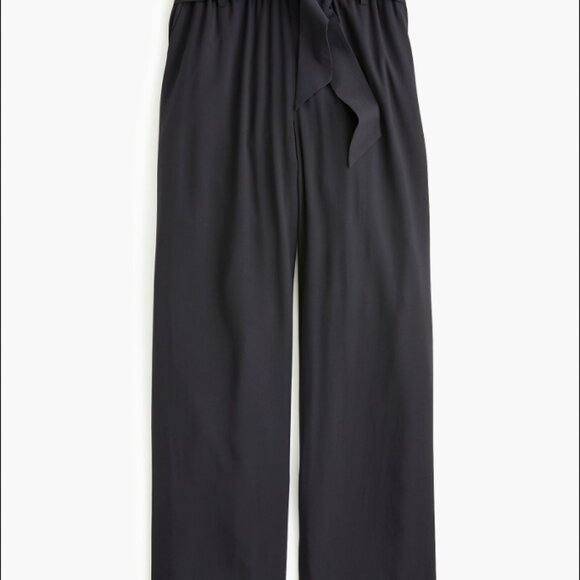 J. Crew Point Sur NWT Black Flowy Wide Leg Pull On Pants Trousers Plus Size 20 - Picture 1 of 12